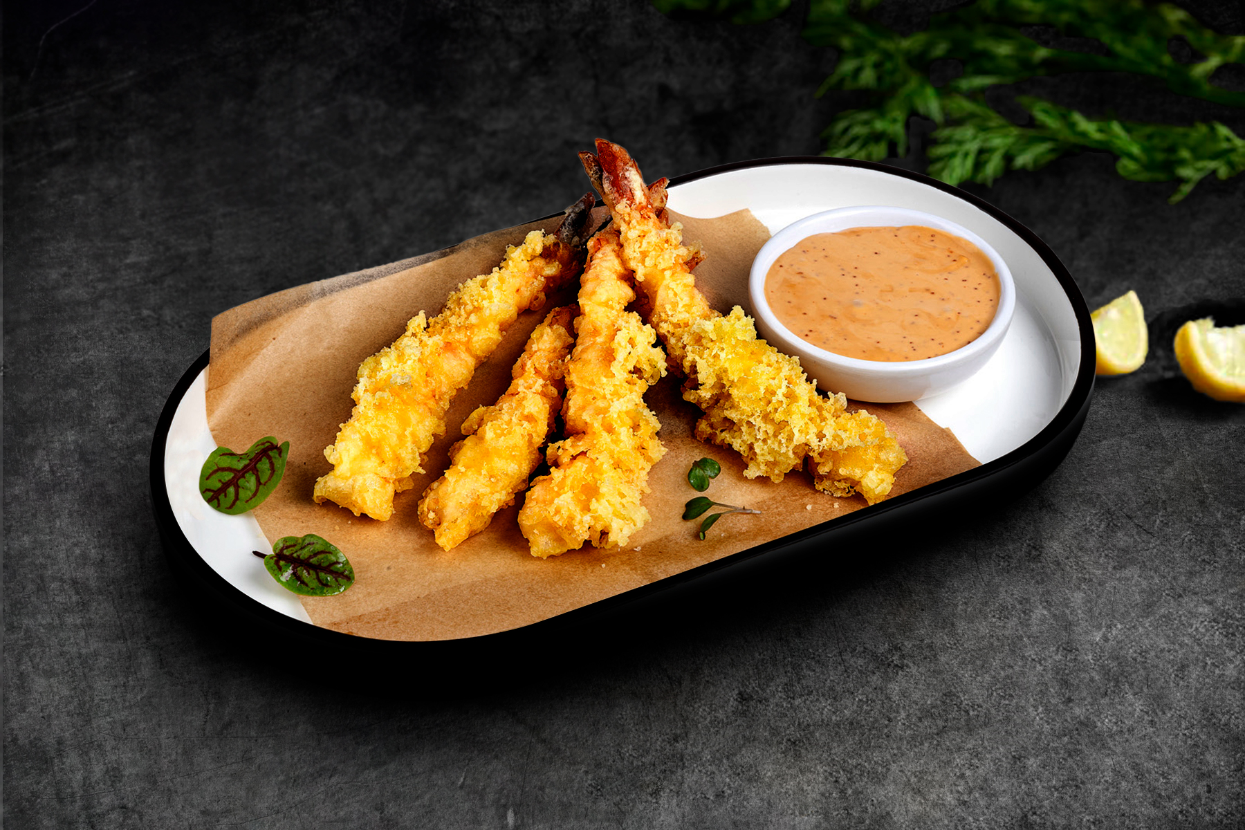 Креветки в темпуре